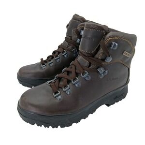 L.L.Bean Boots Womens Size 6.5 N Brown Leather Gore-Tex Ankle Hiking Vibram